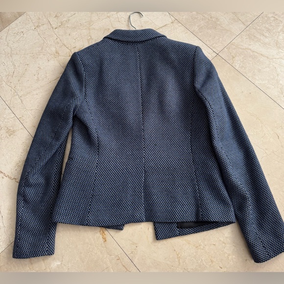 Theory Navy Textured Blazer - Picture 3 of 7